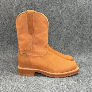 Tecovas The Rugged Roper Cowboy Boots Men's 10 Cashew WP Roughtout Leather West